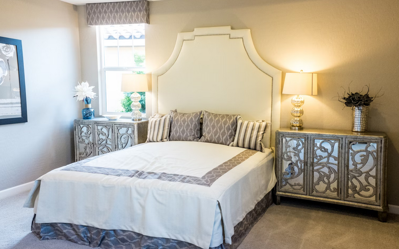 Velvet Upholstered Bed Frame